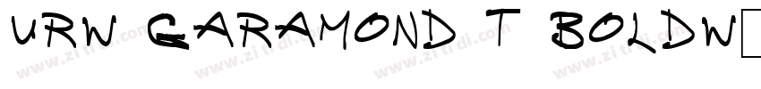 URW Garamond T BoldW字体转换